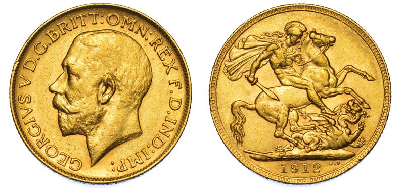 AUSTRALIA. GEORGE V, 1910-1936. Sovereign 1912. Perth.  - Auction Light Numismatics - Cambi Casa d'Aste