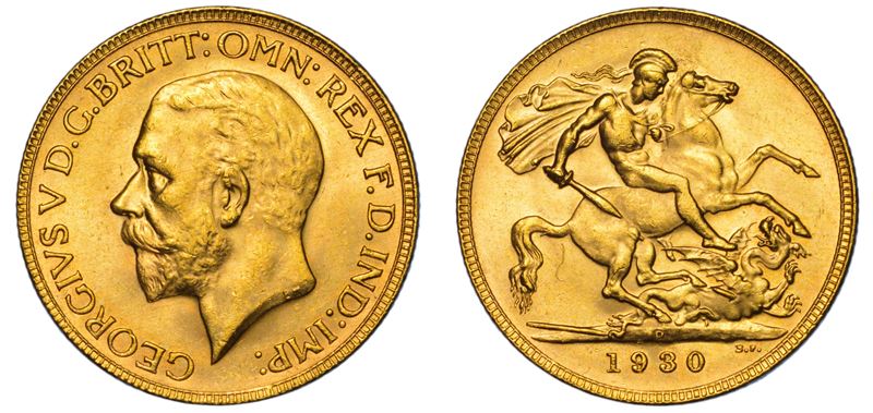AUSTRALIA. GEORGE V, 1910-1936. Sovereign 1930. Perth.  - Auction Light Numismatics - Cambi Casa d'Aste