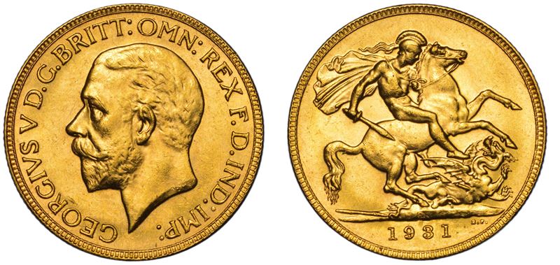 AUSTRALIA. GEORGE V, 1910-1936. Sovereign 1931. Perth.  - Asta Numismatica Light - Cambi Casa d'Aste