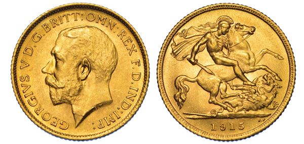 AUSTRALIA. GEORGE V, 1910-1936. Half Sovereign 1915. Sydney.