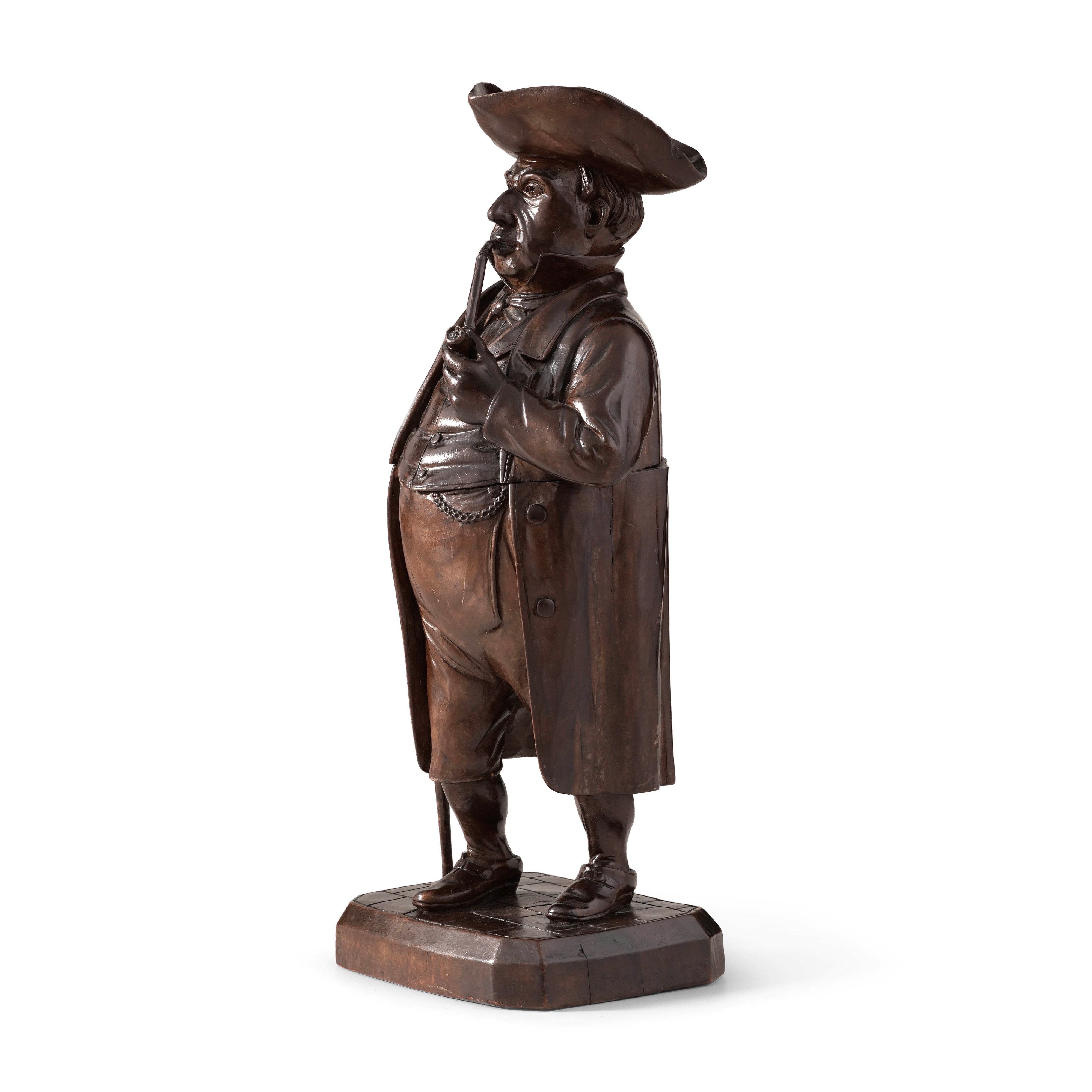 Scultore anonimo, Figura maschile in legno con pipa