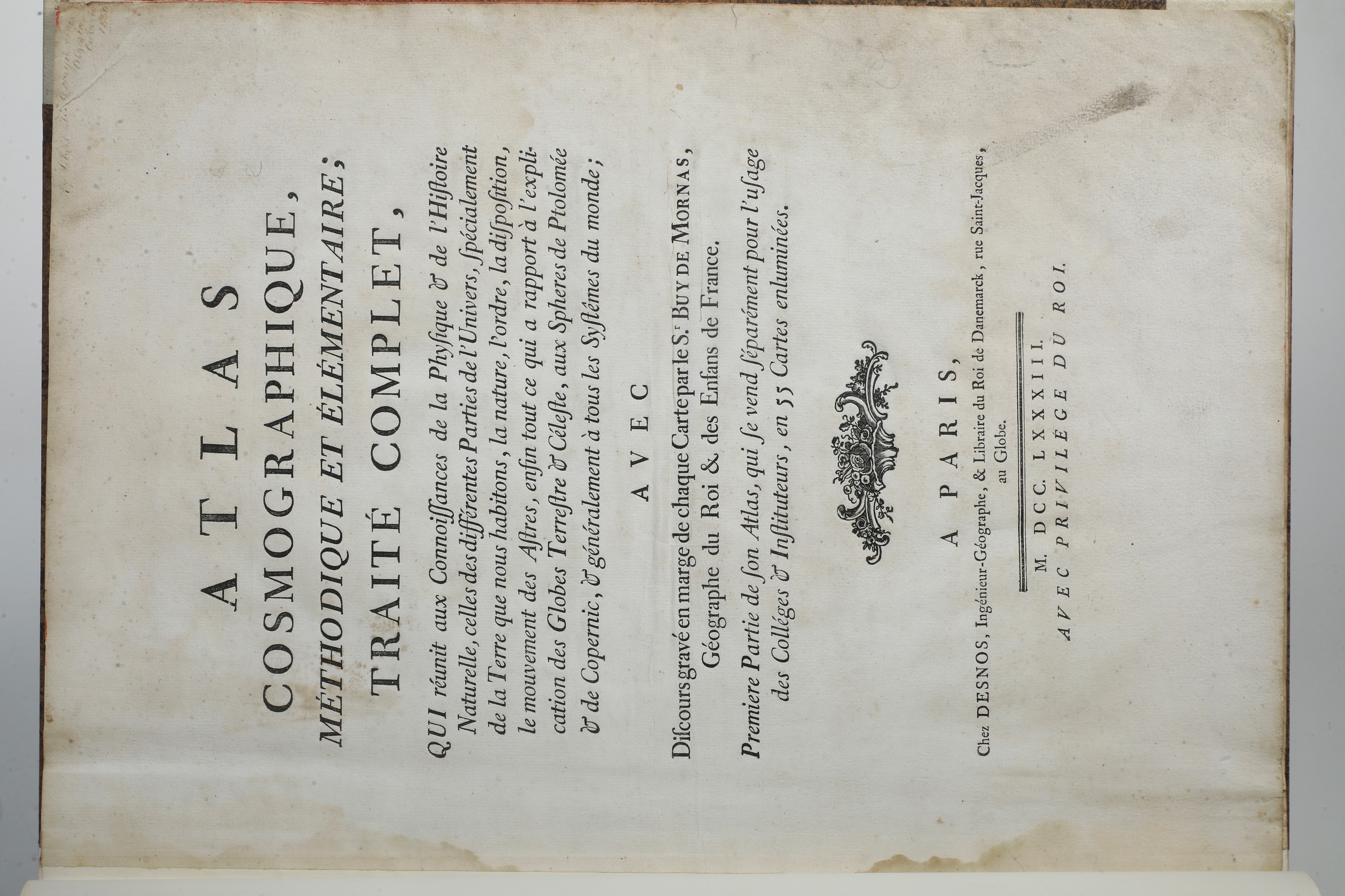 B. Mornas, Atlas cosmographique, volume in quattro tomi