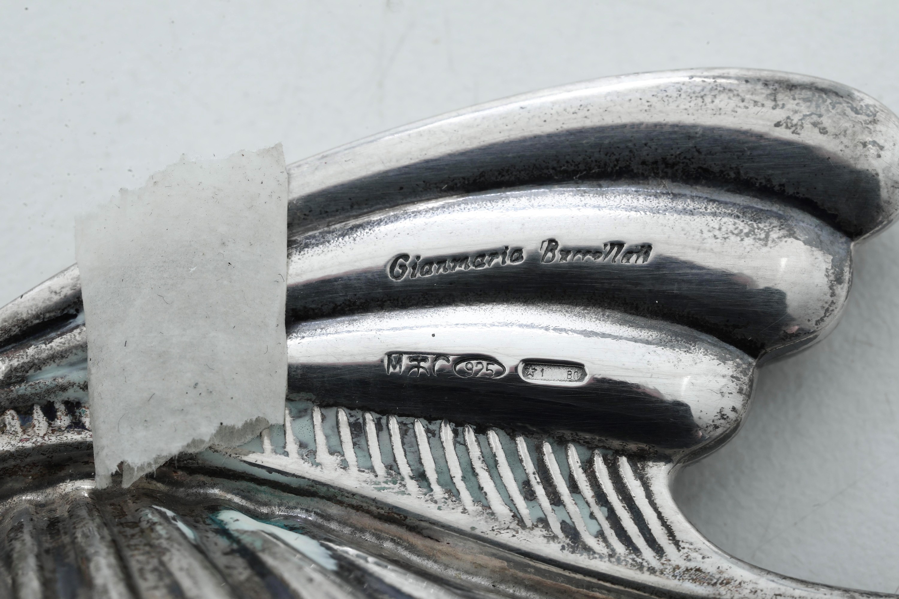 Argentiere Clementi, Ciotola a conchiglia in argento 925 fuso e sagomato per Maison Gianmaria Buc...