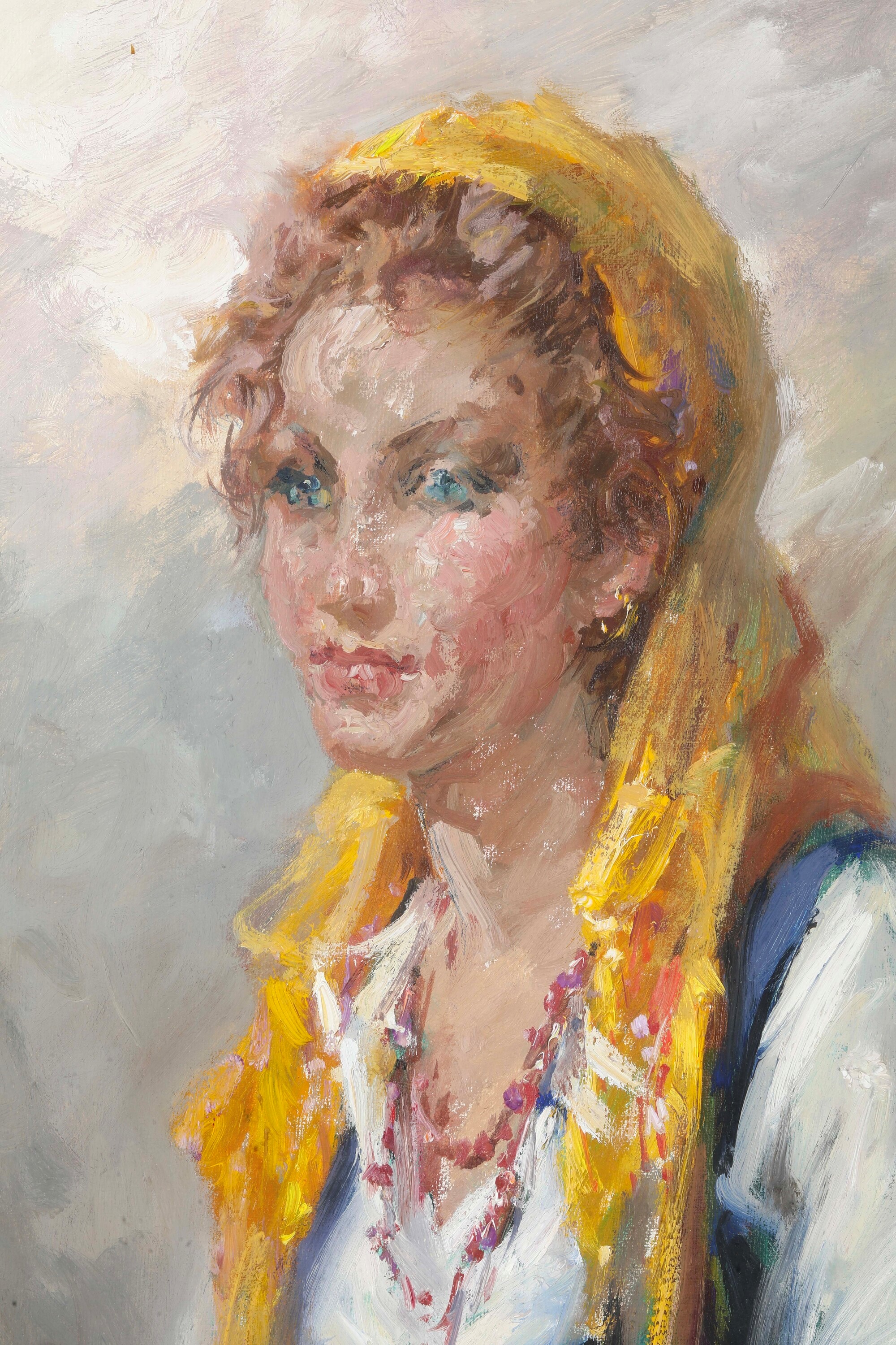 Clemente Tafuri - Figura femminile, olio su tela