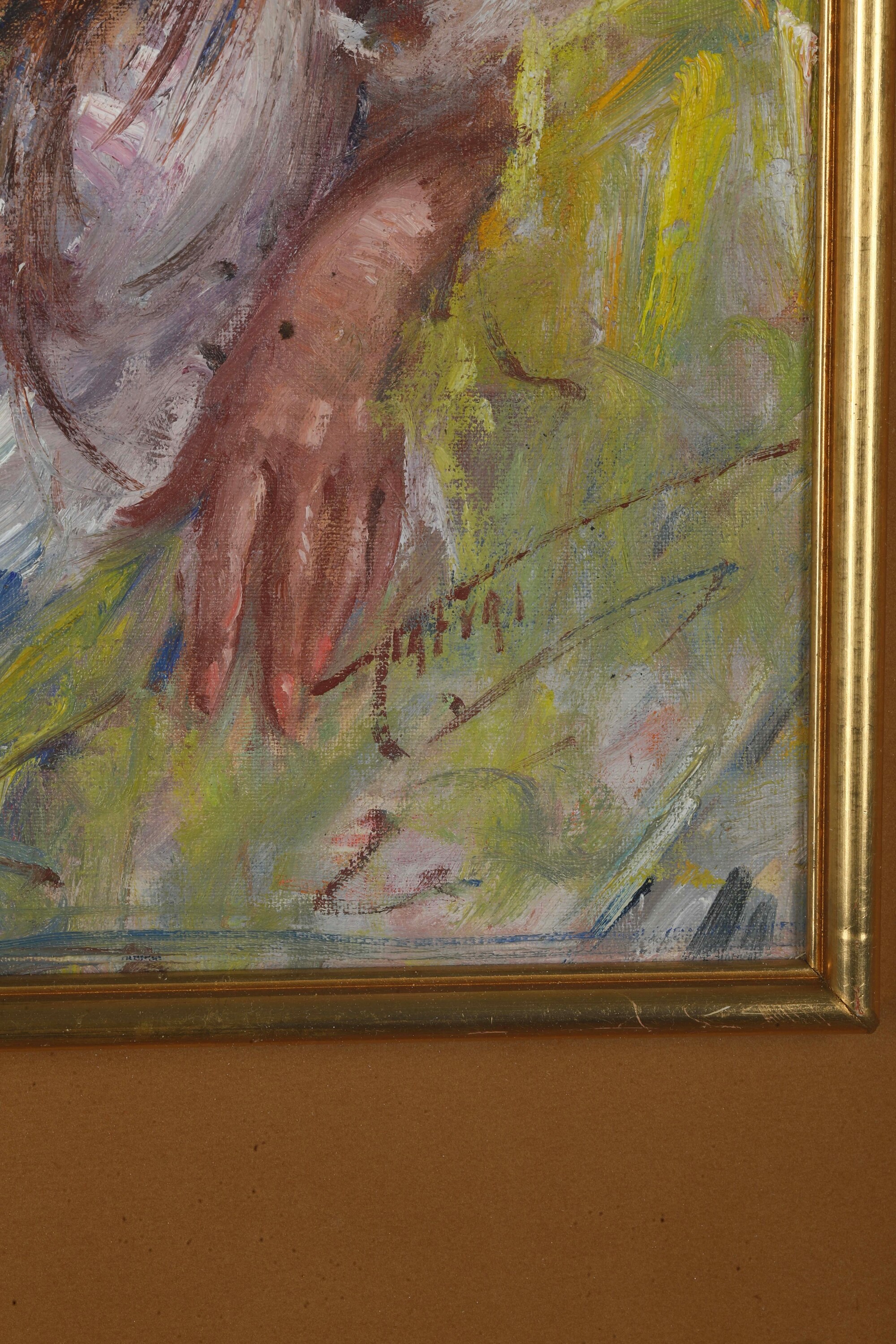 Clemente Tafuri - Ritratto femminile, olio su tela