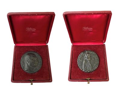 E. Monti, Medaglia in bronzo Regno d’Italia, Decimo anniversario del Fascio (Anno X, 1932)