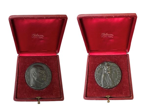 REGNO D'ITALIA. VITTORIO EMANUELE III DI SAVOIA, 1900-1946. Medaglia in bronzo. Anno X, 1932. Decimo anniversario del Fascio.