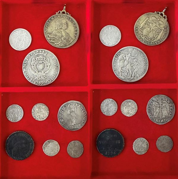 EUROPA. Lotto di nove monete (dal 1300 al 1700).