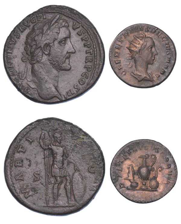 SHIPPING ONLY IN ITALY. IMPERO ROMANO. Lotto di due monete.