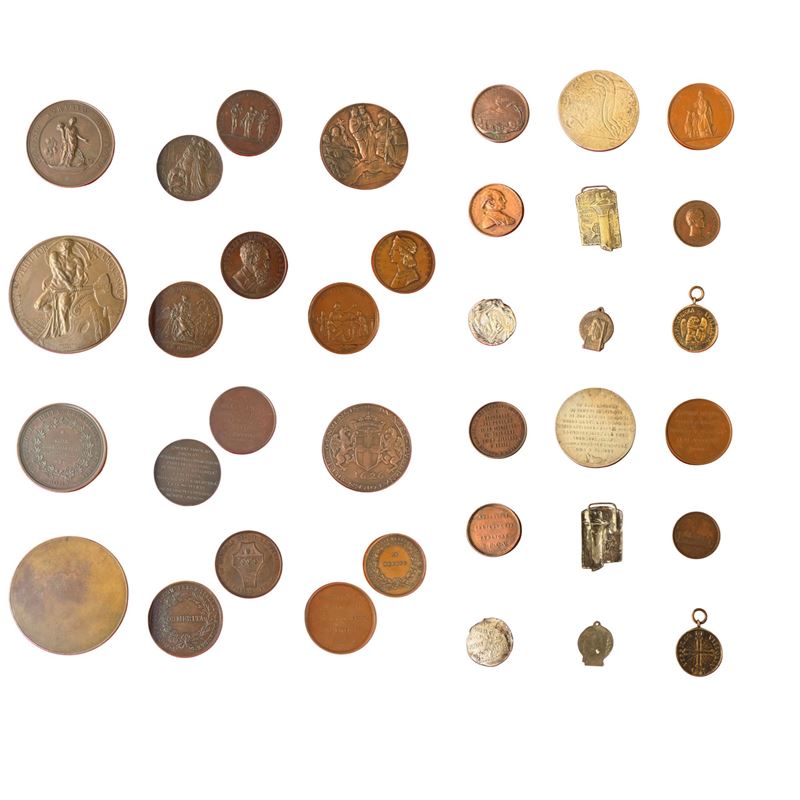 ITALIA. Lotto di diciotto medaglie.  - Auction Light Numismatics - Cambi Casa d'Aste