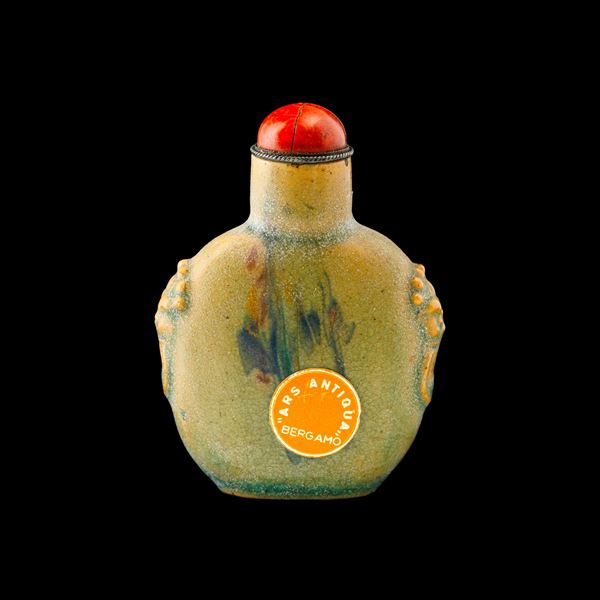 Snuff bottle in terracotta, Cina, XX secolo