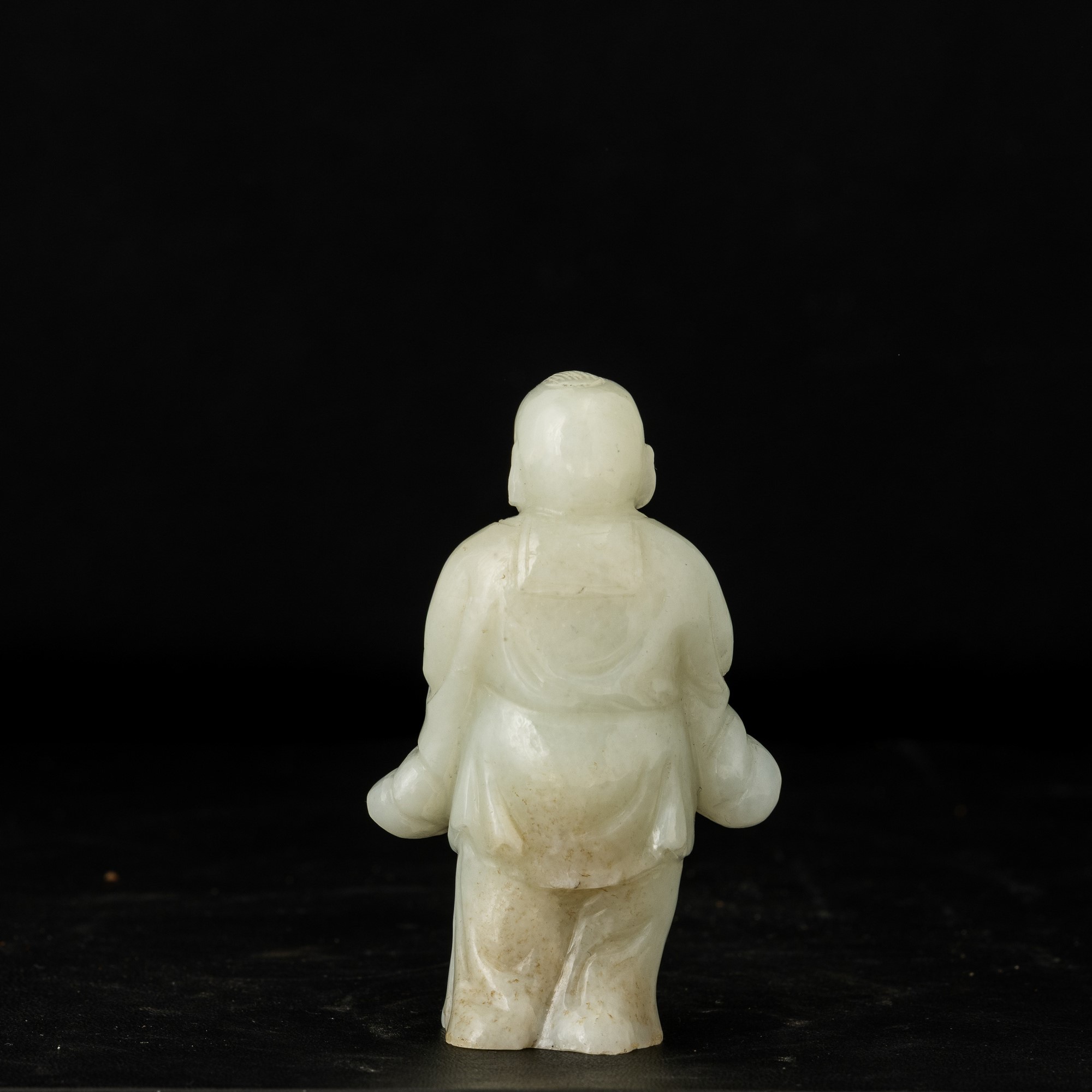Figura di saggio, giada bianca, Cina, Dinastia Qing (XIX secolo)