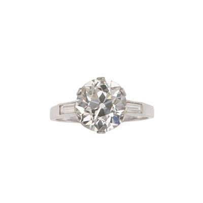 Anello con Diamante di Vecchio Taglio di Ct 3.00 Circa,