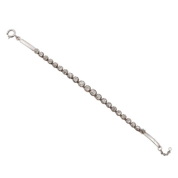 Bracciale con diamanti di vecchio taglio per ct 8 circa