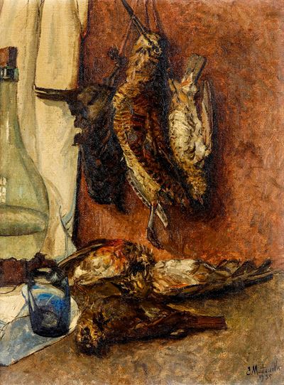 Natura morta con selvaggina, olio su tela