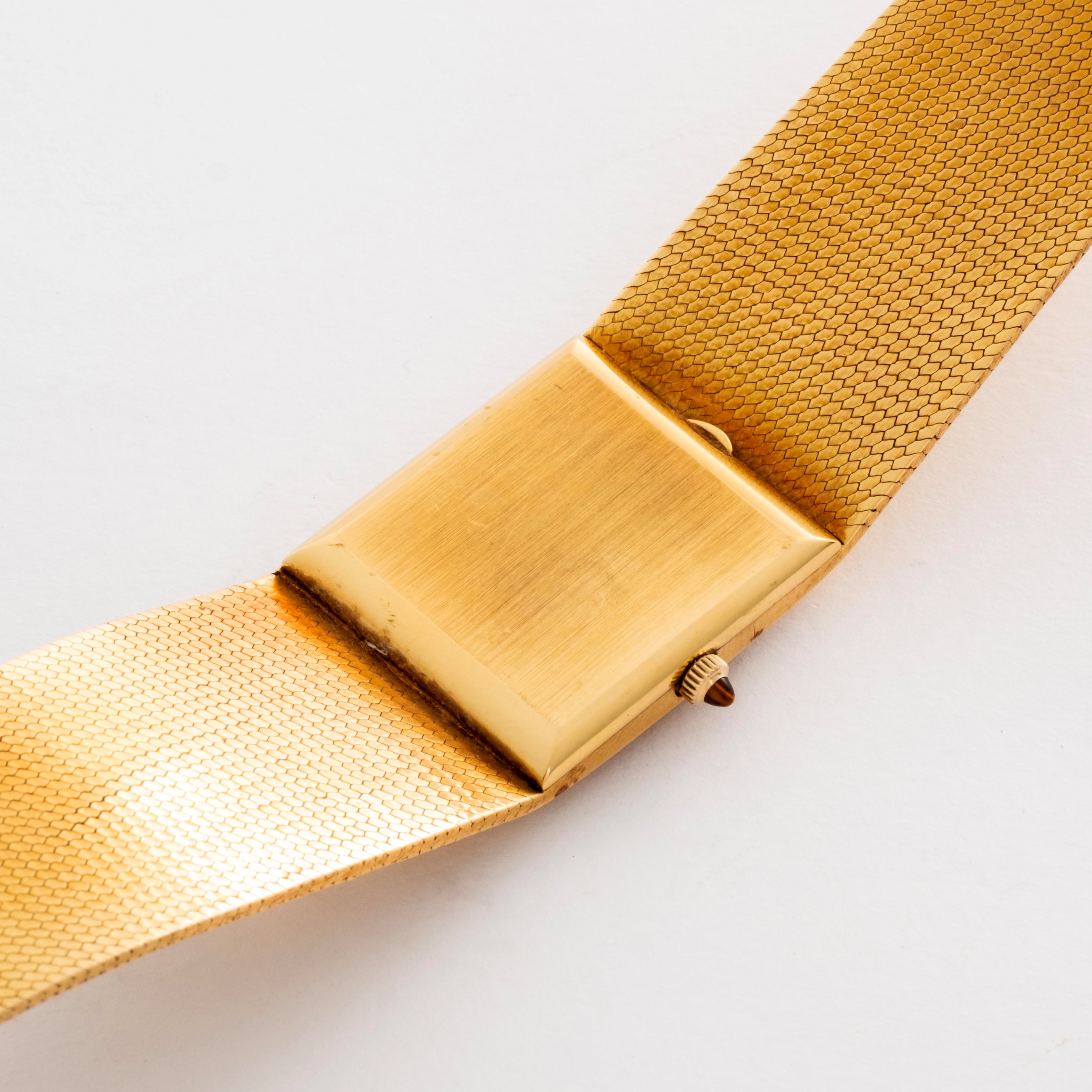 Omega - Constellation in oro giallo 18k con bracciale integrato, quadrante dorè lavorato
