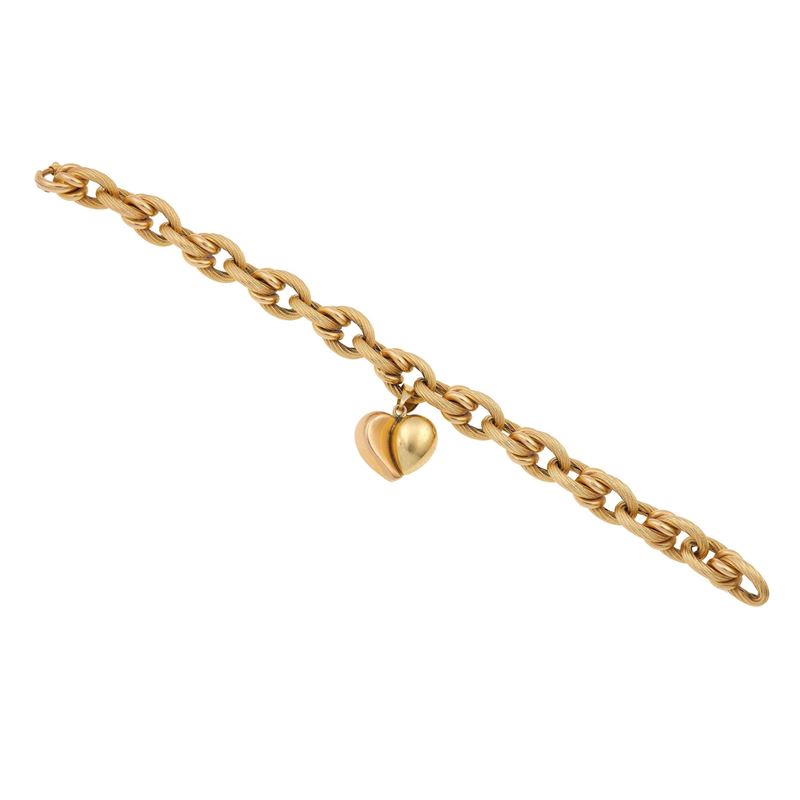 Bracciale con charms “cuore”  - Asta Gioielli - Cambi Casa d'Aste