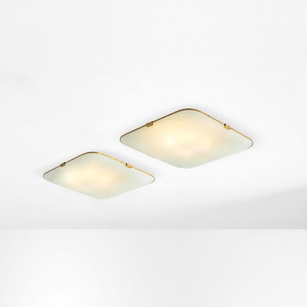 Max Ingrand - Due lampade a plafone mod. 1485/1