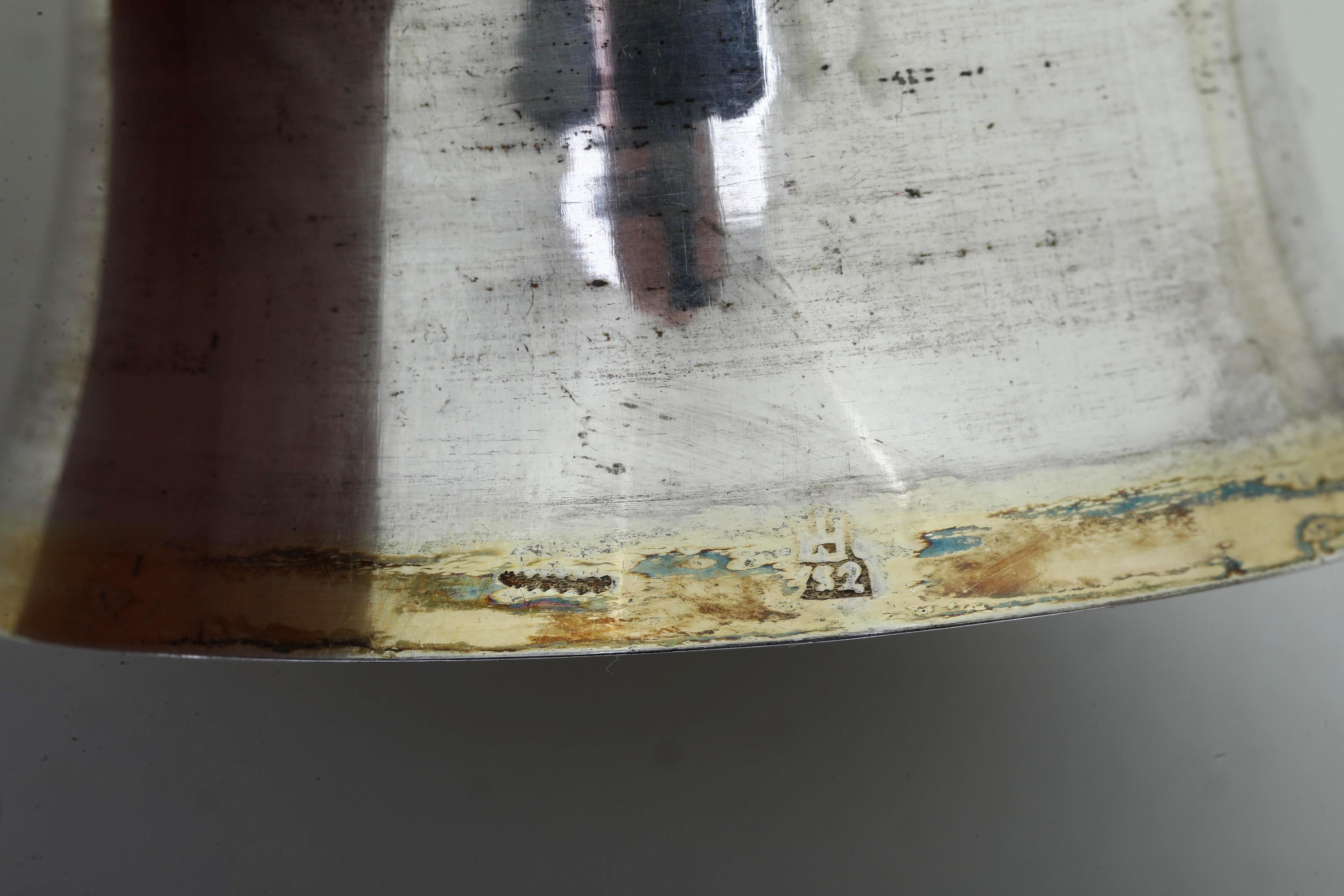 Calice genovese del XVIII secolo, argento fuso sbalzato e dorato, marchio della “Torretta” con da...