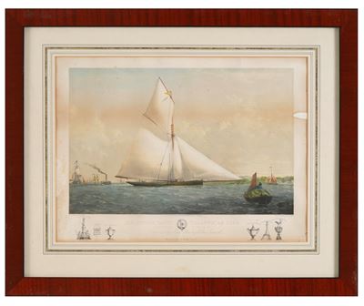 Yacht volante, stampa artistica