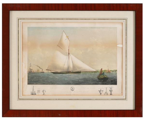 Stampa raffigurante "Yacht volante"