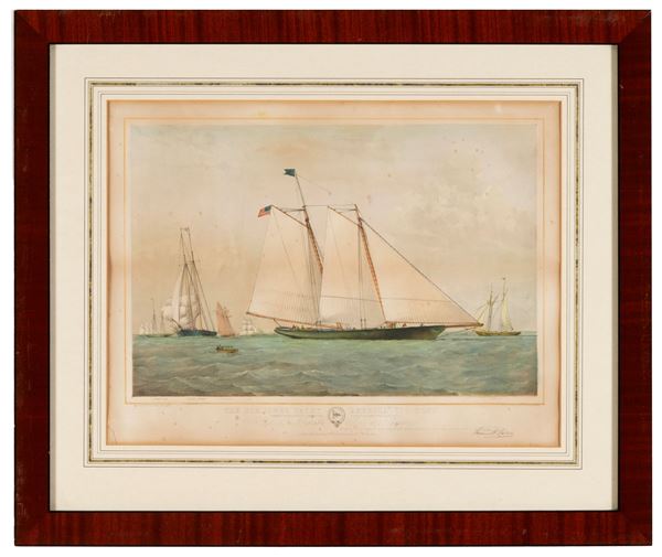 Stampa raffigurante "Yacht America"