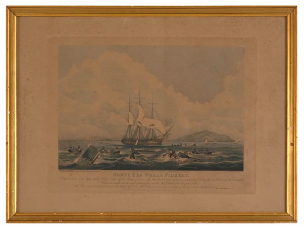 South Sea Whale fishery, stampa