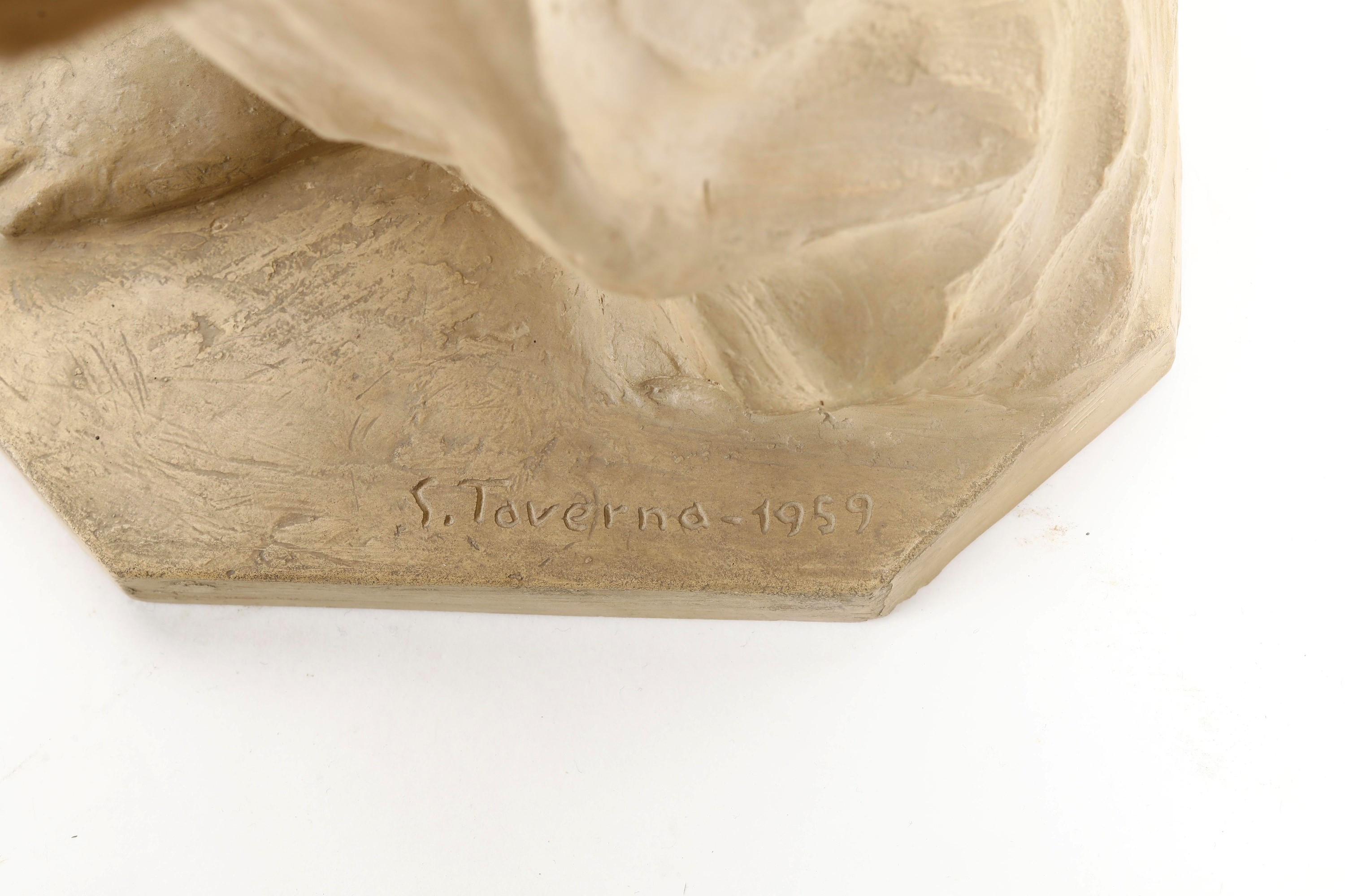Giovanni Taverna - Portatrici d'acqua, terracotta modellata, 1959