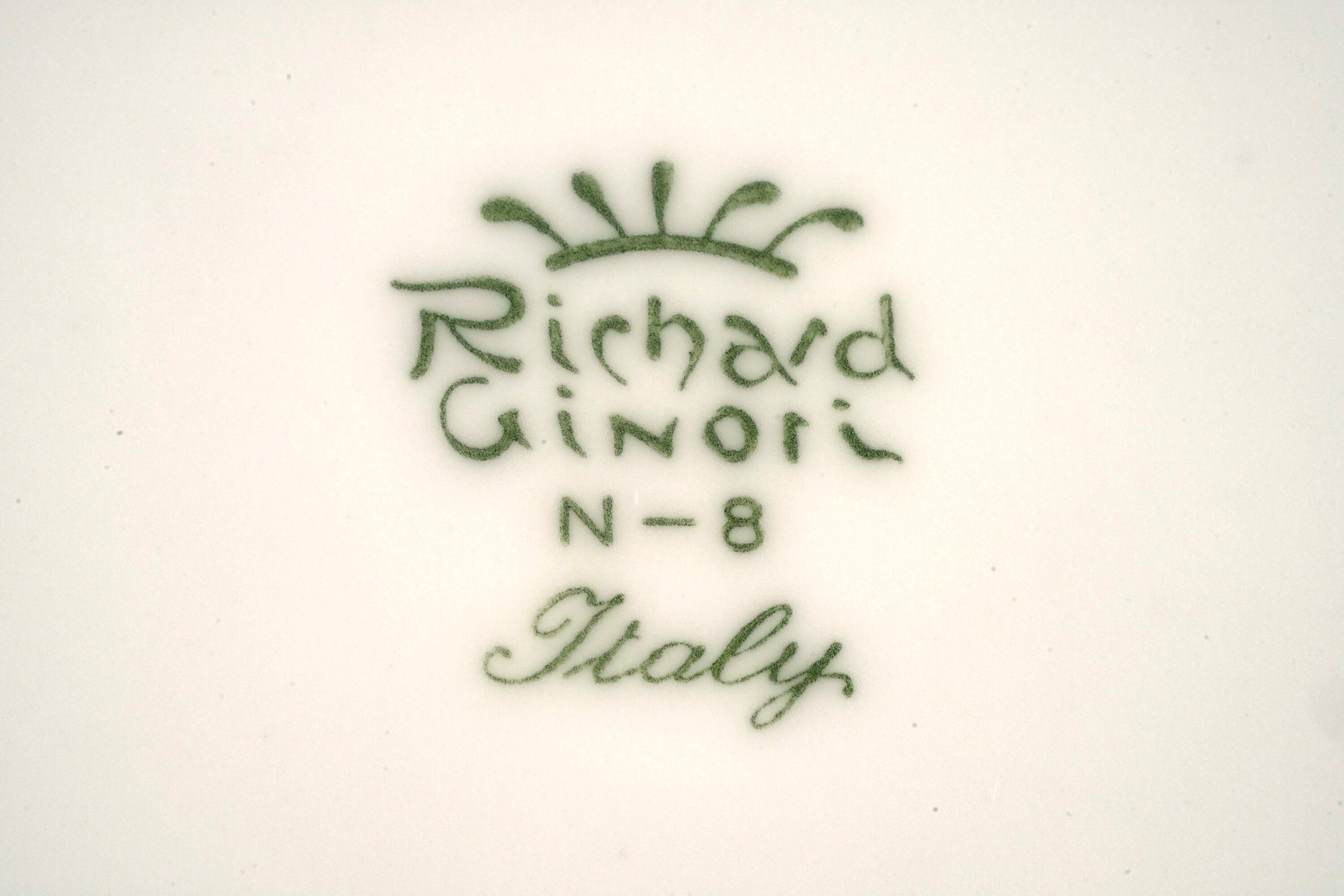 Servizio da pesce. Doccia, Manifattura Richard Ginori, XX secolo.