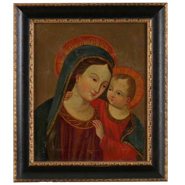 Scuola del XX secolo Madonna con Bambino