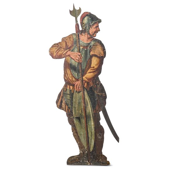 Silhouette di armigero. XVIII secolo