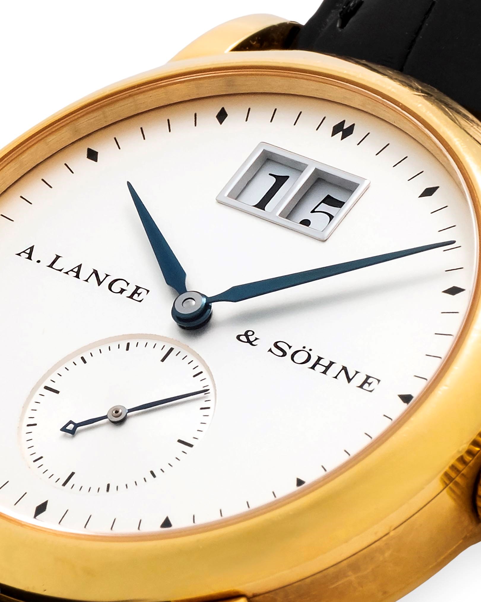 A. Lange & Söhne - Saxonia ref. 105.022, oro giallo 18k con fondello a vista (circa 1998)