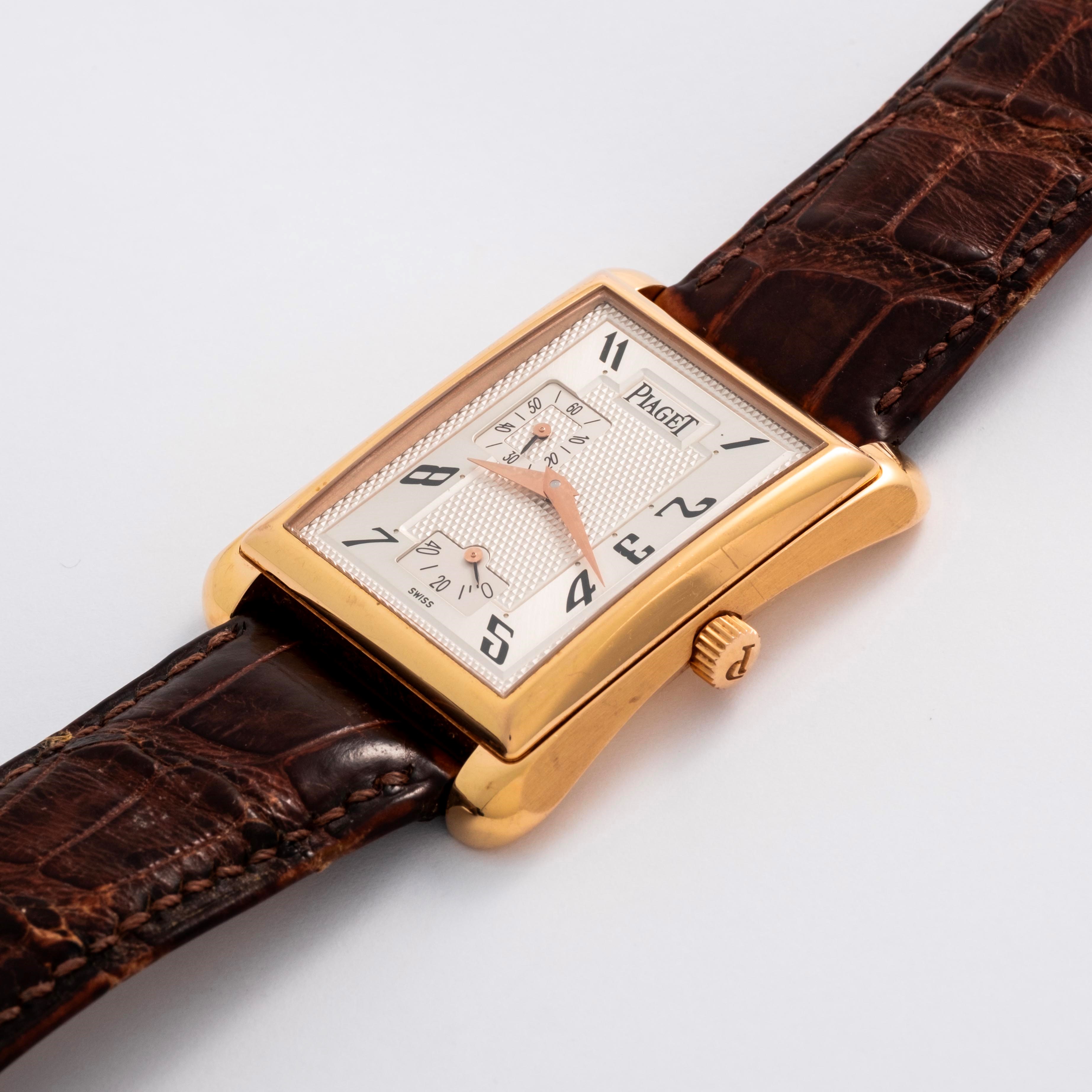 Piaget - Emperador — orologio automatico in oro rosa 18k con quadrante “argenté” e inserti Clous ...