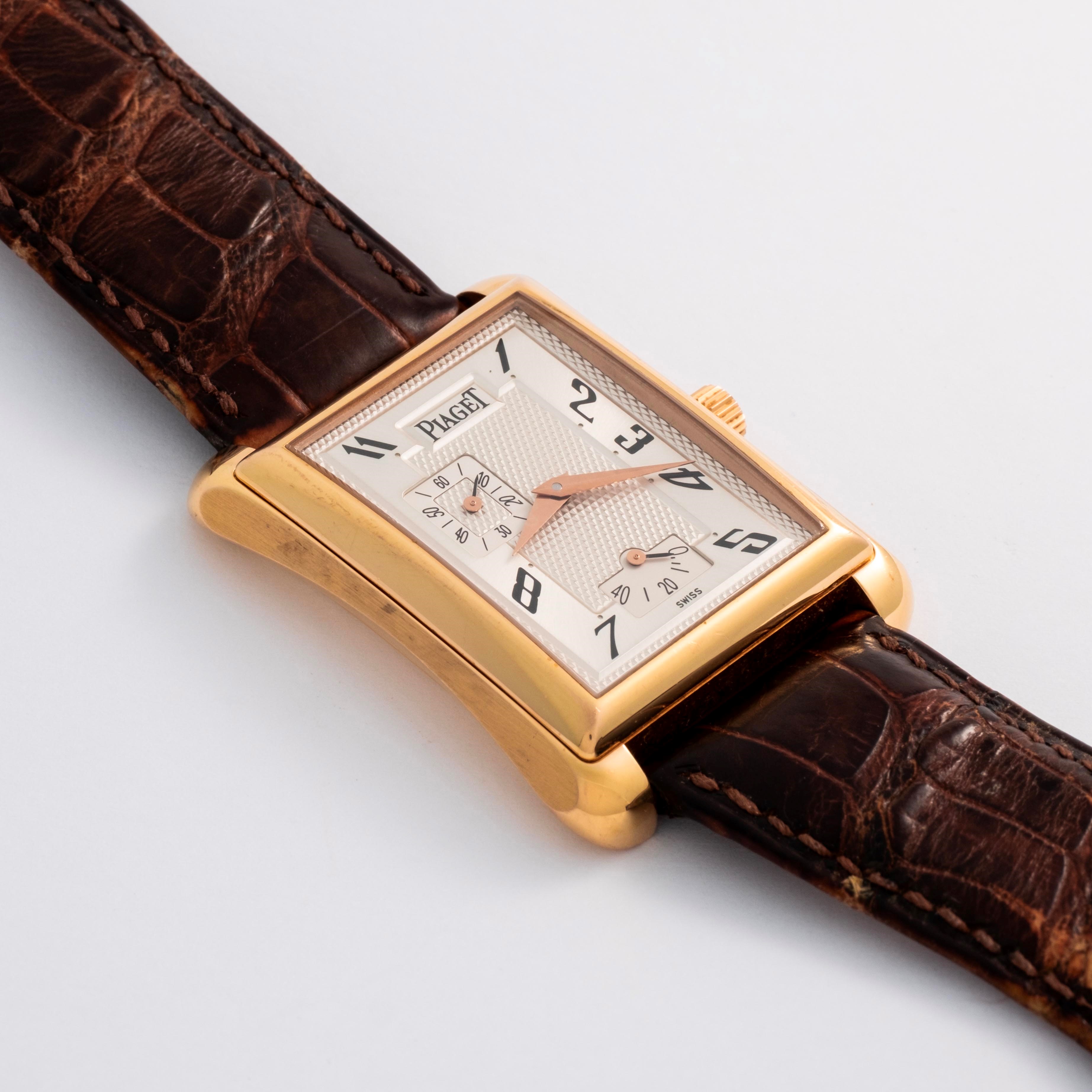 Piaget - Emperador — orologio automatico in oro rosa 18k con quadrante “argenté” e inserti Clous ...