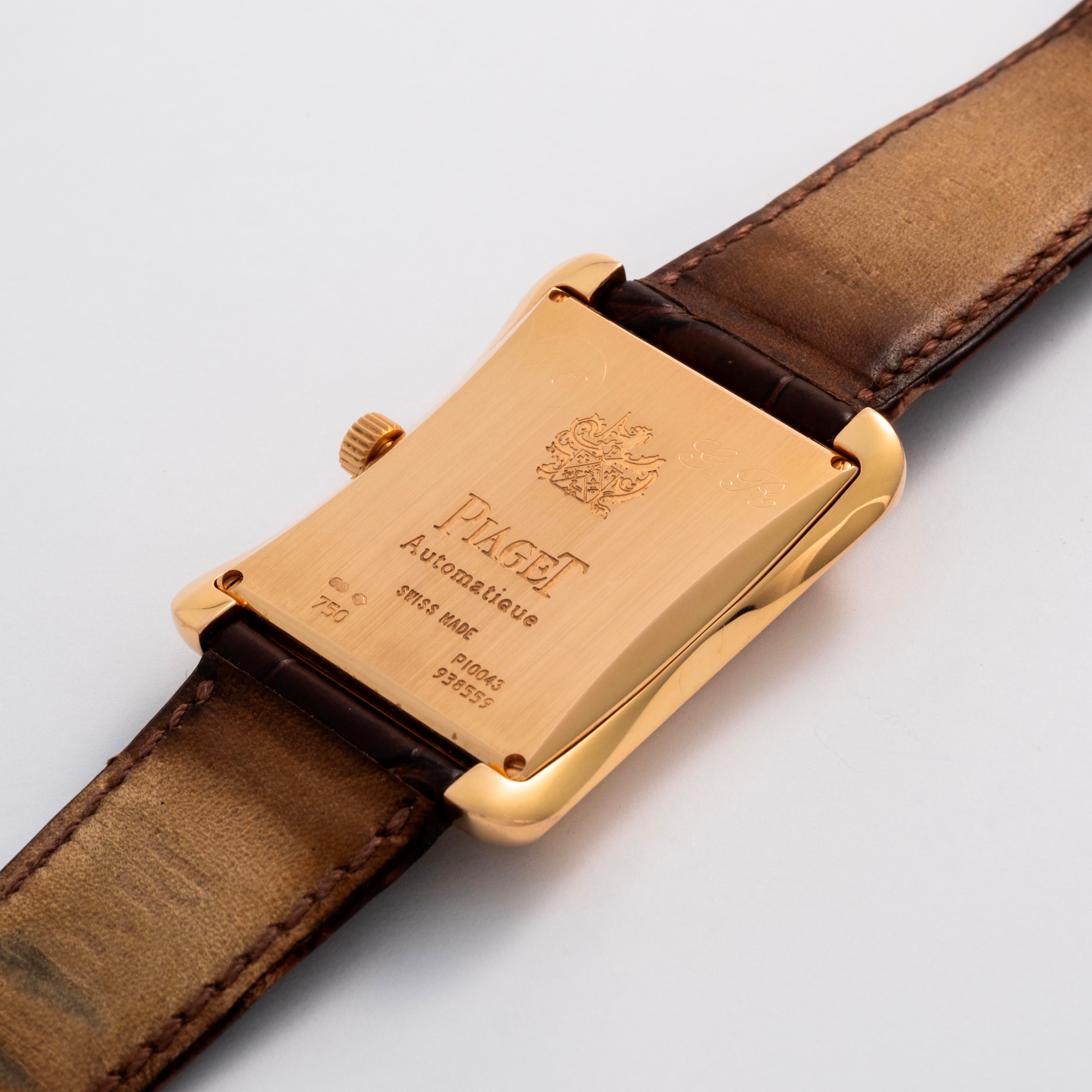 Piaget - Emperador — orologio automatico in oro rosa 18k con quadrante “argenté” e inserti Clous ...