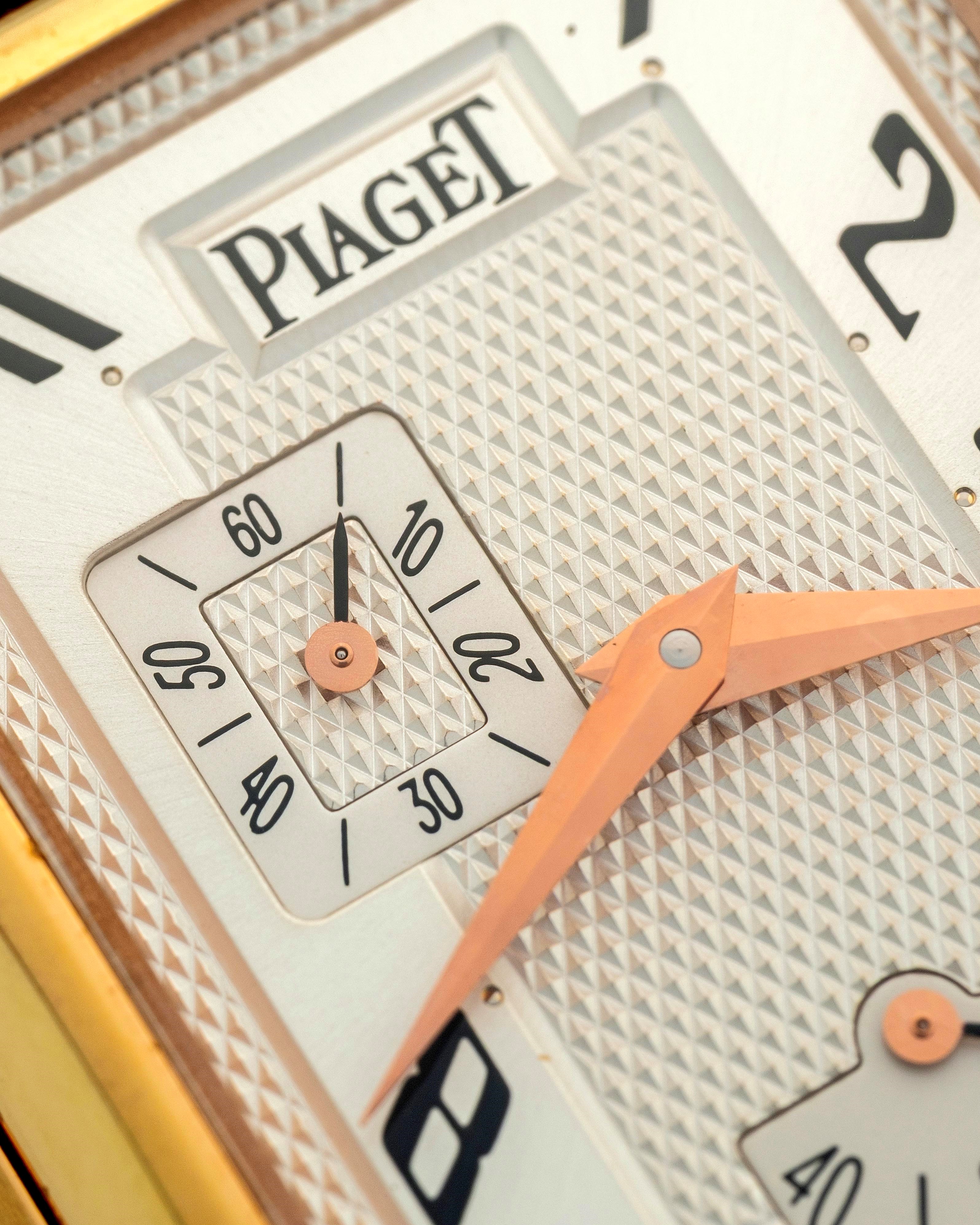 Piaget - Emperador — orologio automatico in oro rosa 18k con quadrante “argenté” e inserti Clous ...