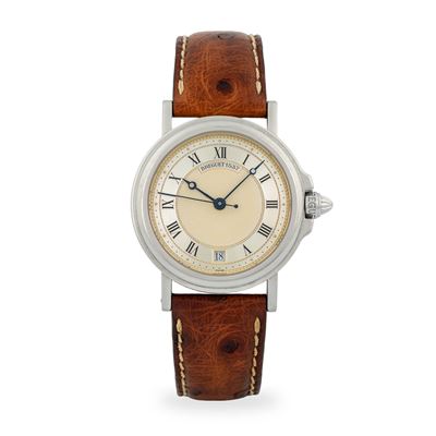 Marine ref. 3400 in platino 950 con quadrante argenté Clous de Paris