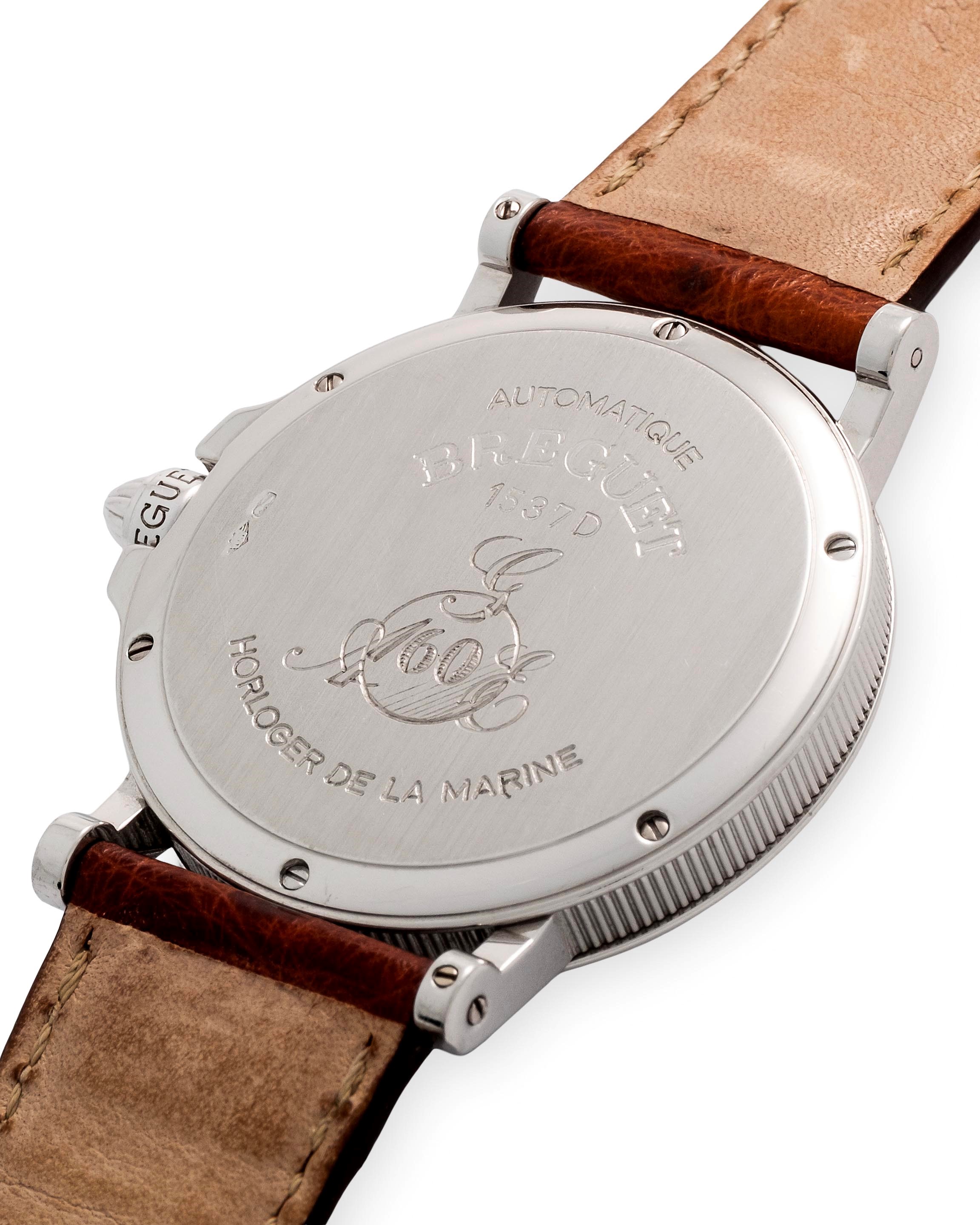 Breguet - Marine ref. 3400 in platino 950 con quadrante argenté Clous de Paris