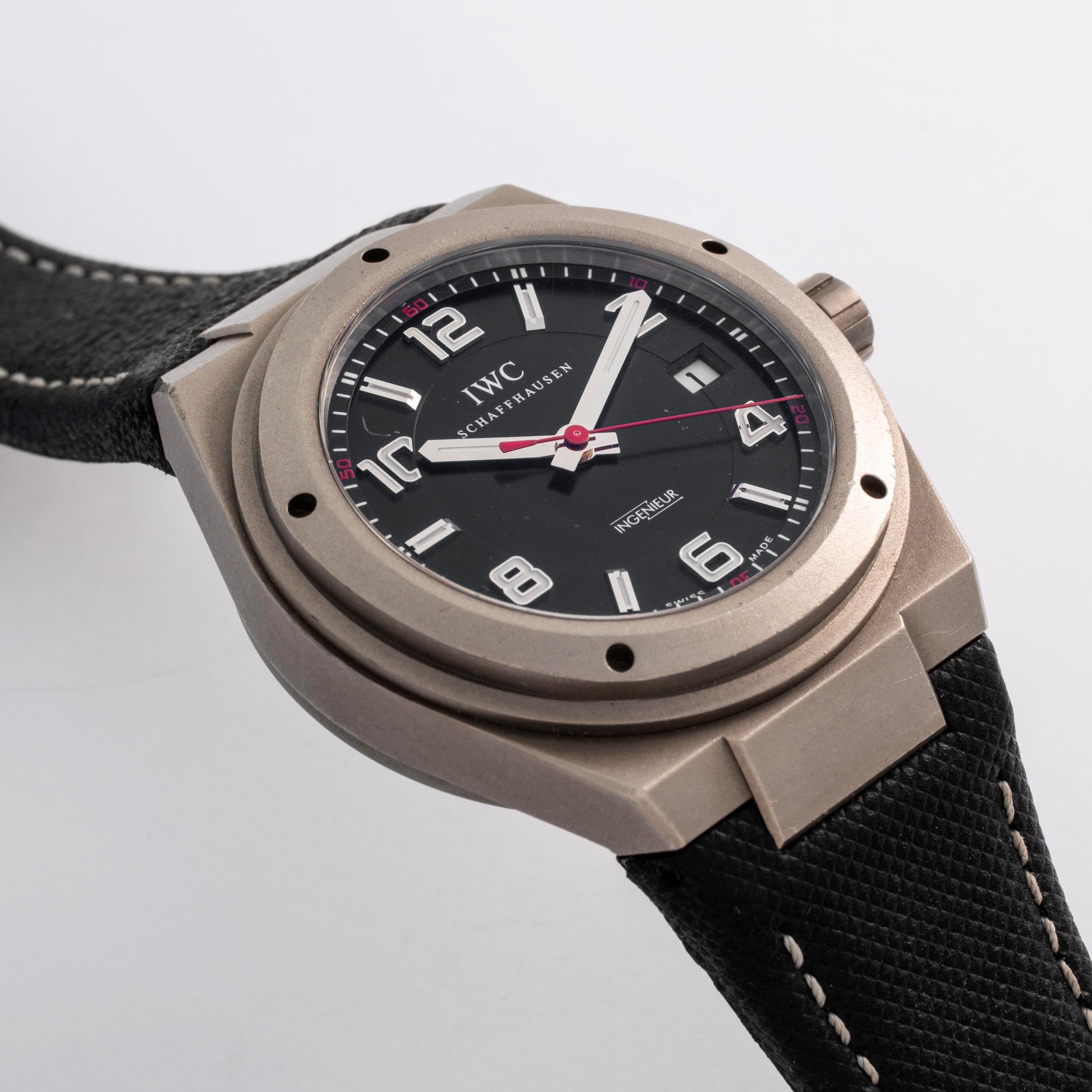 Iwc - Ingenieur AMG ref. IW322702 in titanio, quadrante nero, circa 2008