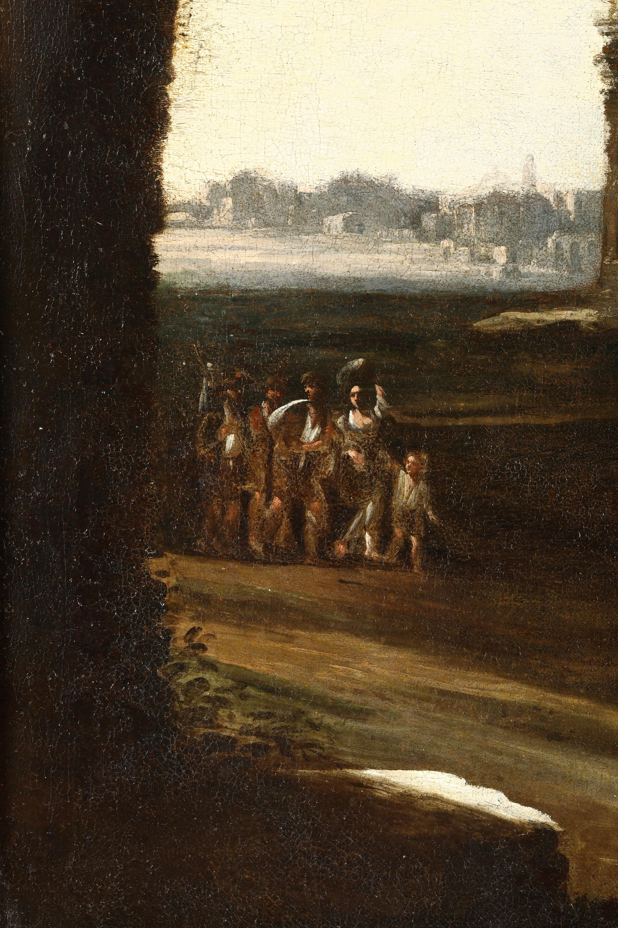 Antonio Travi Detto il Sestri - Figure a riposo e architetture