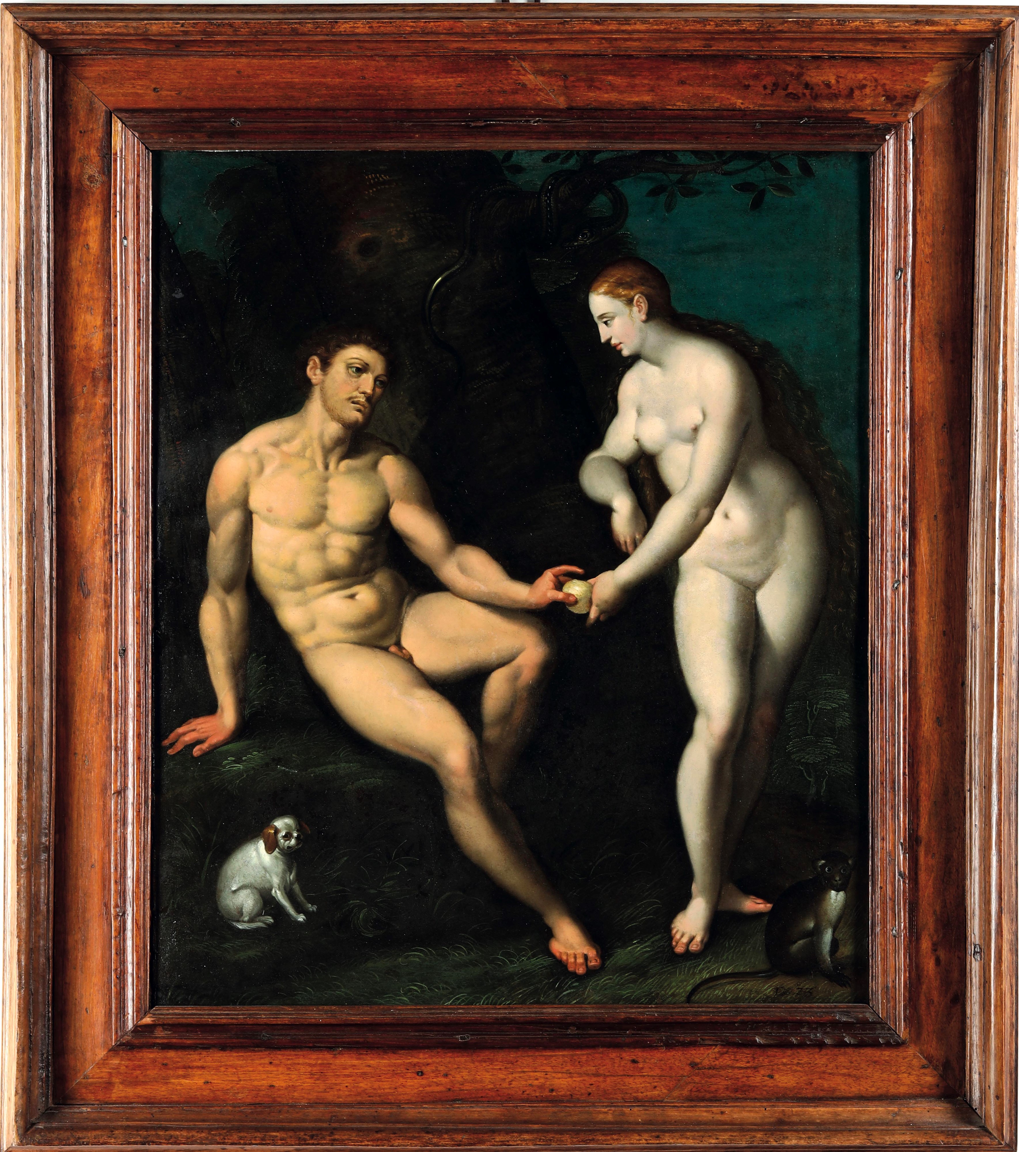 Jacob de Becker, Adamo ed Eva, olio su rame