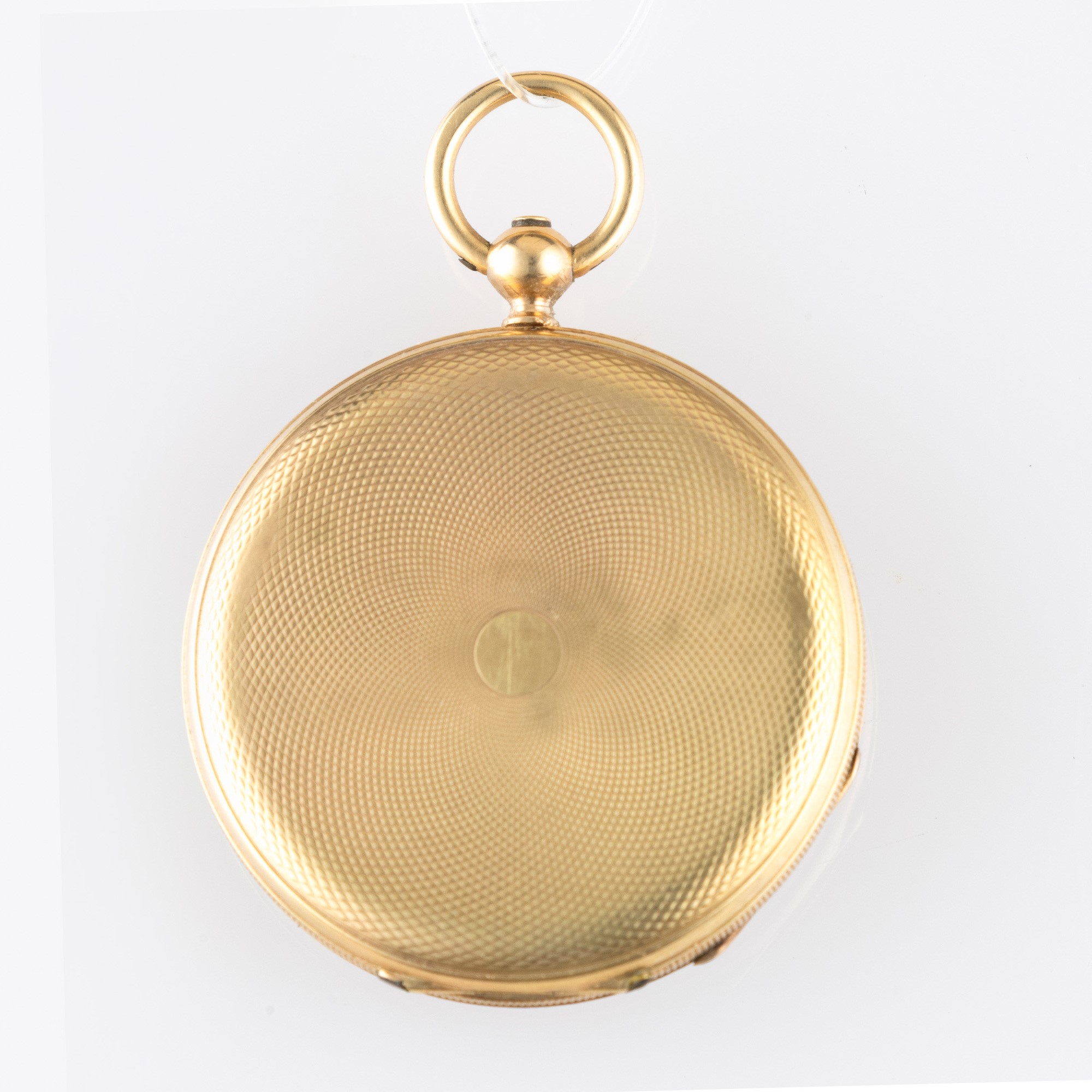 Patek Philippe - Orologio da tasca in oro giallo 18k con cassa decorata, quadrante in smalto bian...