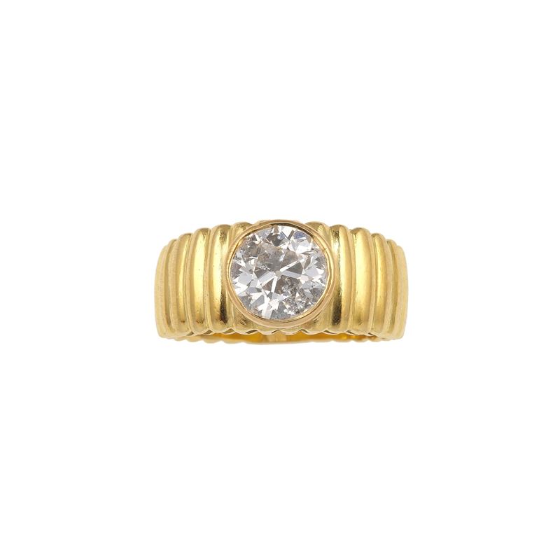 Old-cut diamond and gold ring  - Auction Jewels - Cambi Casa d'Aste