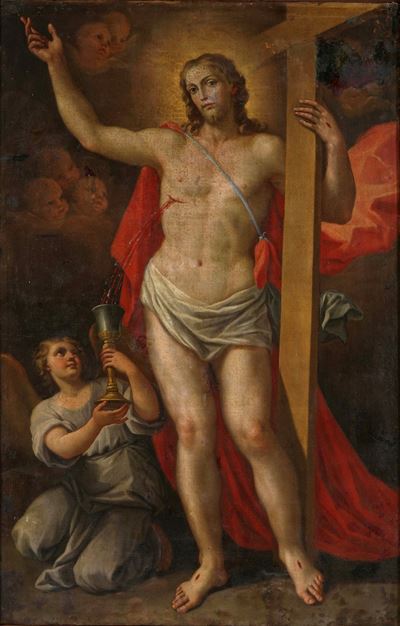 Scuola romana del XVIII secolo, Ecce Homo, olio su tela