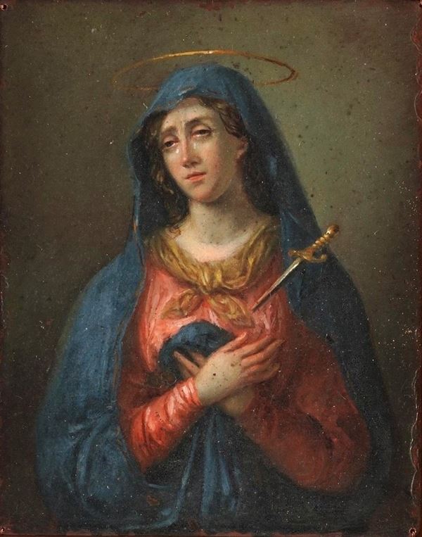 Scuola del XVIII secolo Madonna addolorata
