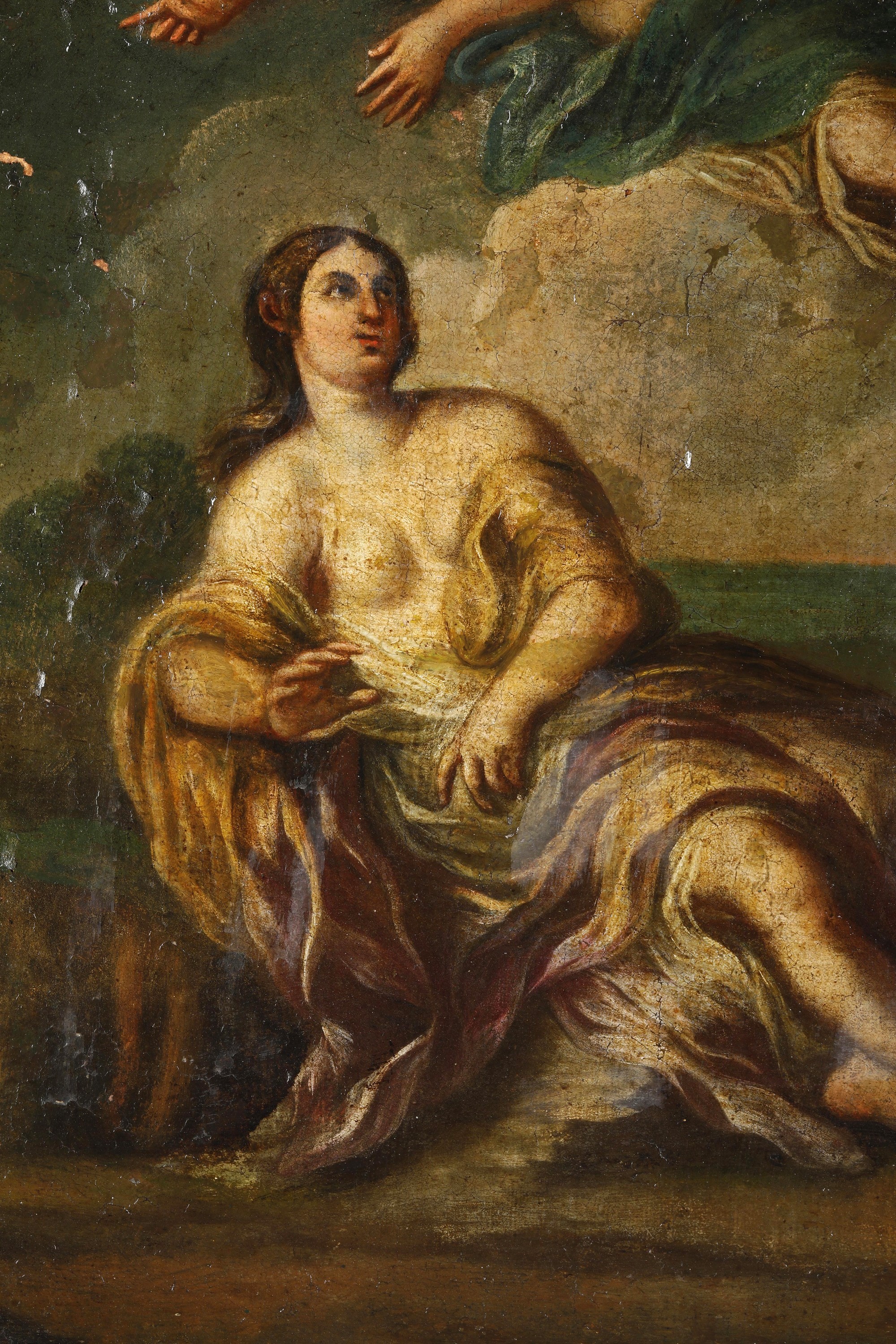Scuola del XVIII secolo, Bacco e Arianna, olio su tela