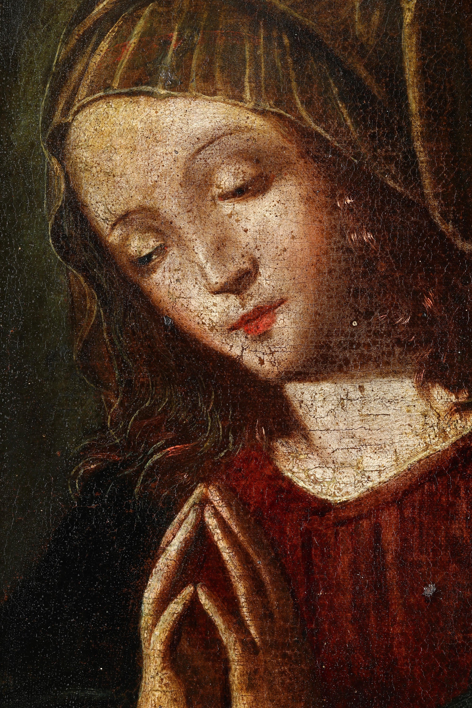Scuola marchigiana del XVII-XVIII secolo, Vergine orante, olio su tela