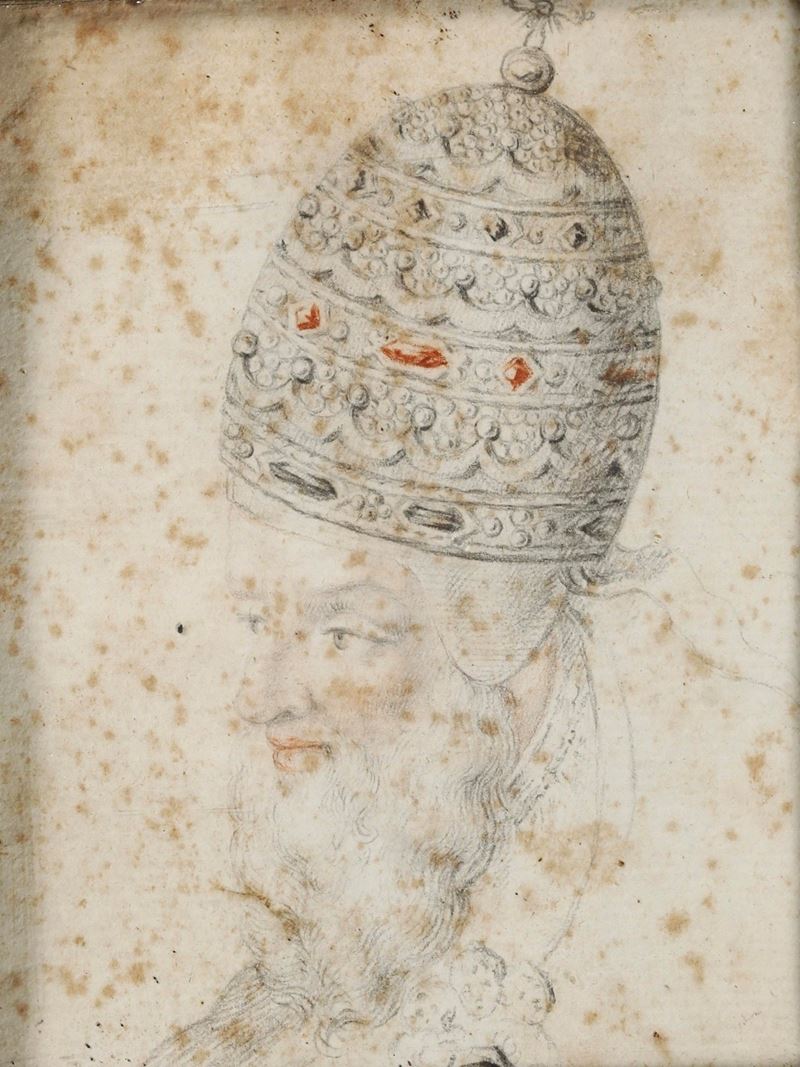 Scuola del XVIII secolo Ritratto di papa