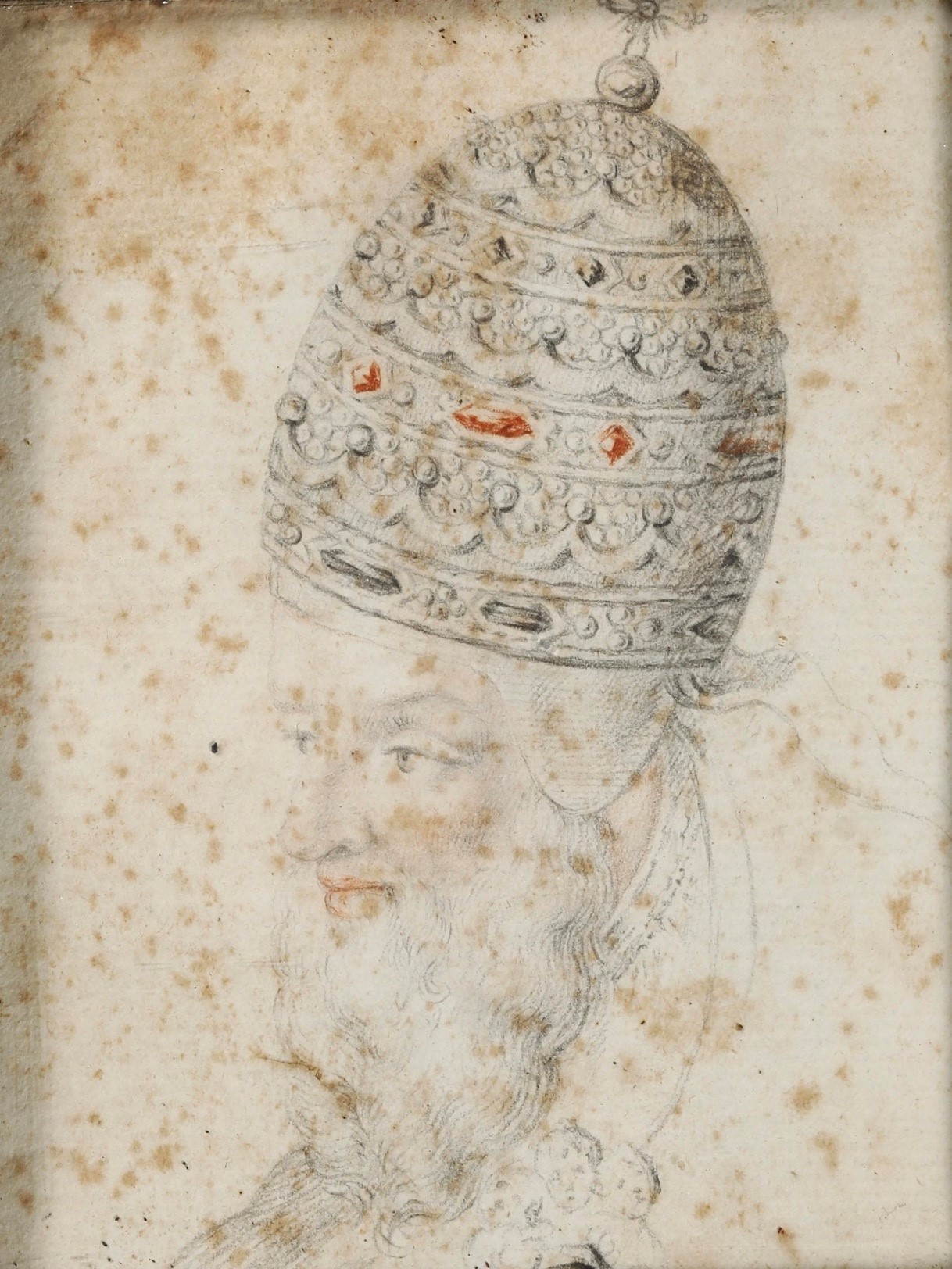 Scuola del XVIII secolo Ritratto di papa