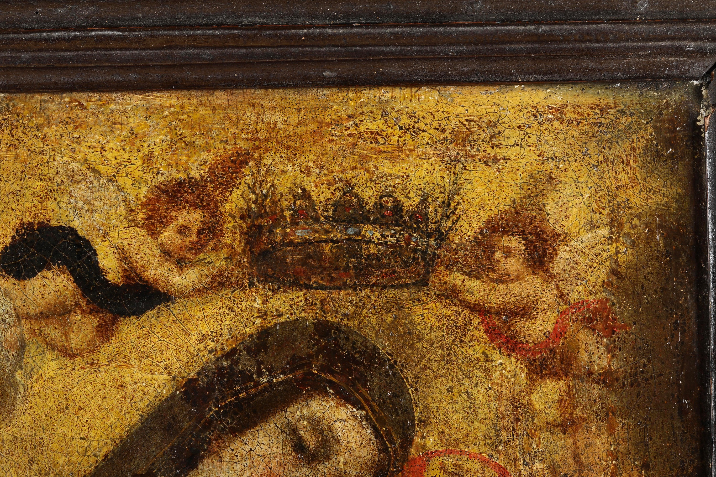 Scuola del XVII-XVIII secolo, Madonna con Bambino e Angeli, olio su tela